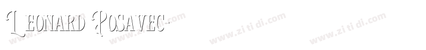 Leonard Posavec字体转换
